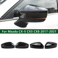 For Mazda CX-5 CX5 CX8 2017 2018 2019 2020 2021 Car Rearview Side Mirror Cover Wing Cap Exterior Door Housing Shell Trim ABS