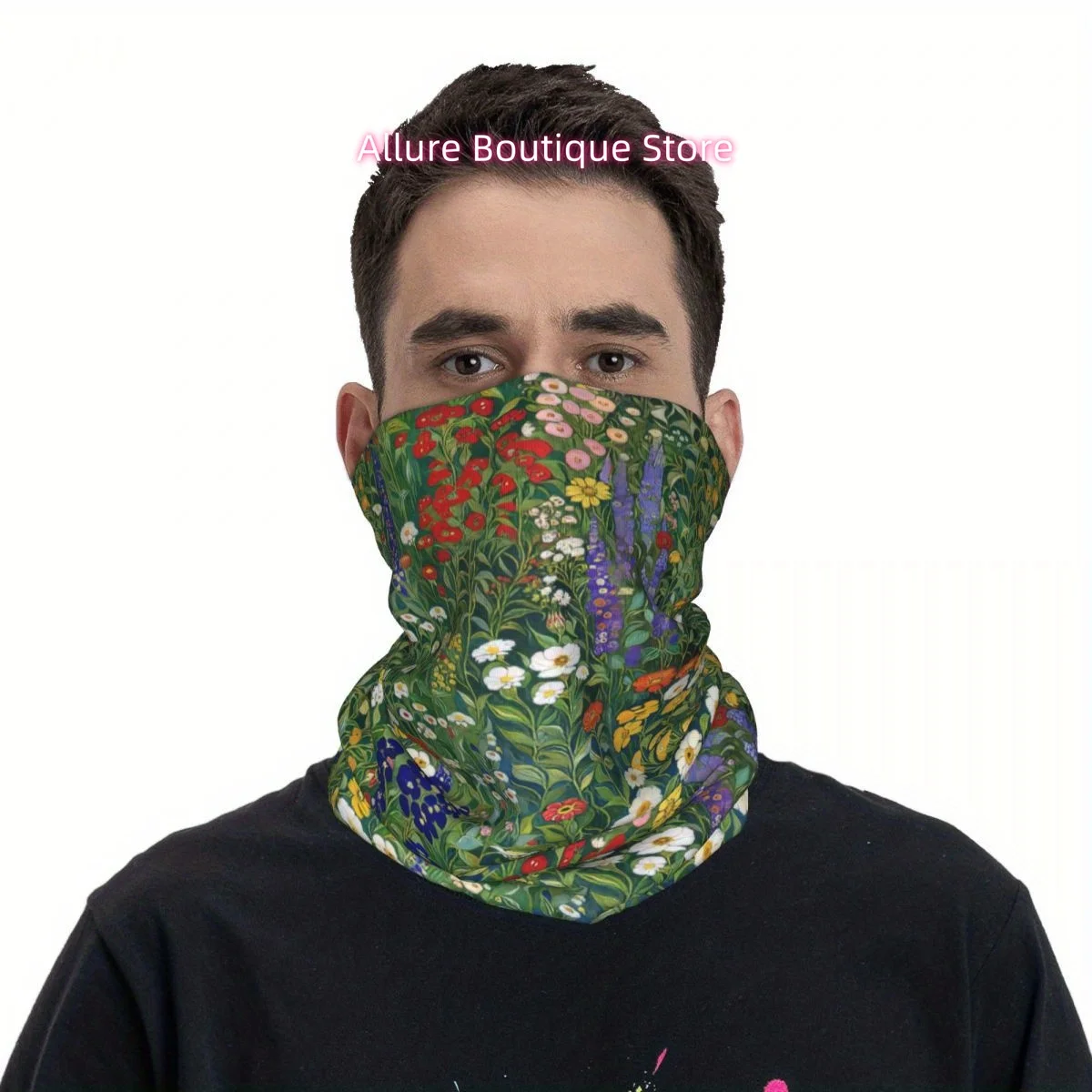 1 Floral, Garden Print Scarf, Multi Functional Mask and Neck Mask, Suitable for Outdoor and Unisex Headscarves, Family Gathering