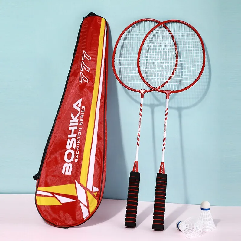 Ultra-Light Carbon Composite Badminton Racket Dual Pack Durable Beginner Adult Student Sports Fitness Fans Goods