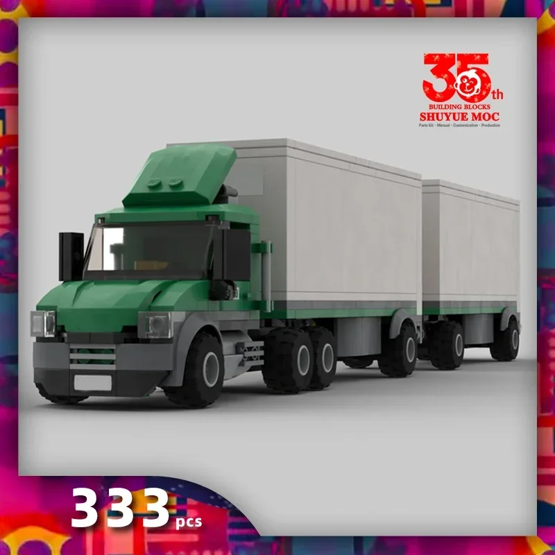 

freight truck building blocks toys gifts dump construction cabover blocks transport truck bricks