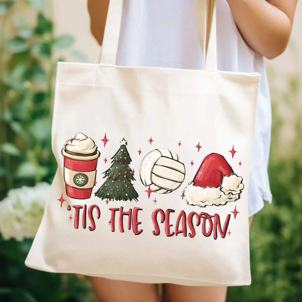 Tis The Season Volleyball Women Handbags Volleyball Lover Bag Christmas Gift Women Handbag Christmas Volleyball Womens Handbag's