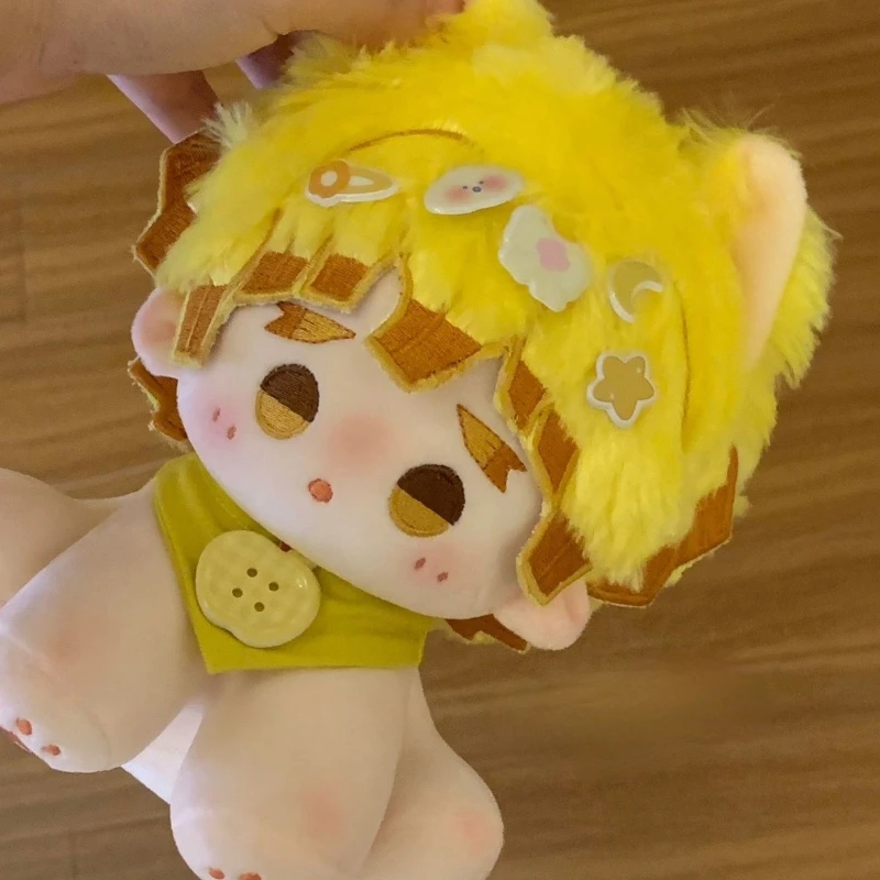 

Stuffed 20cm Anime Demon Slayer Zenitsu's Sleeping Mode Cartoon Plush Doll Toy Dress-up Children Adults Collectible Cotton Gifts