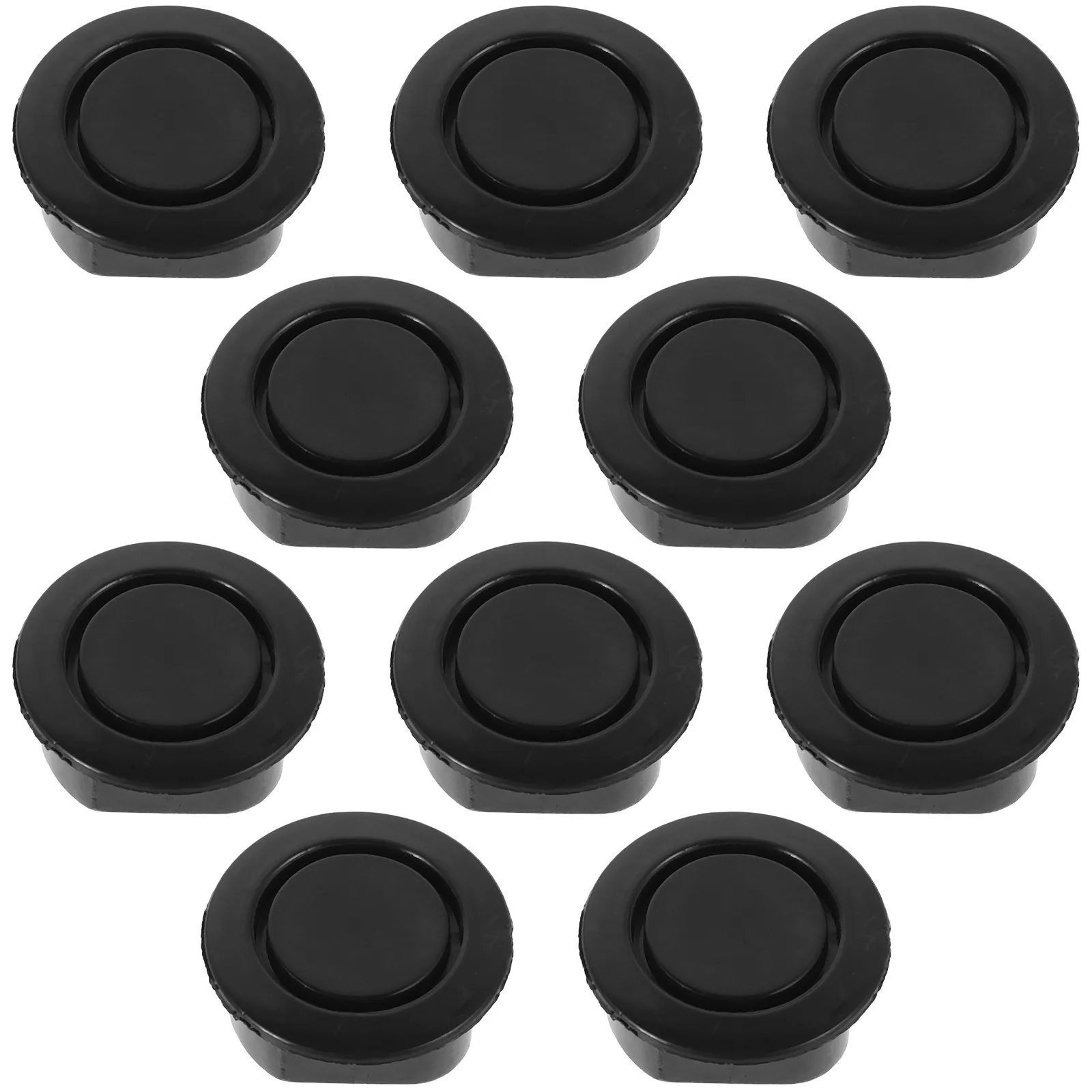 

10Pcs Universal Car Bumper Cover Plastic Radar Hole Cap Easy Install Bumper Protector Guard for Front Rear Parking Sensors