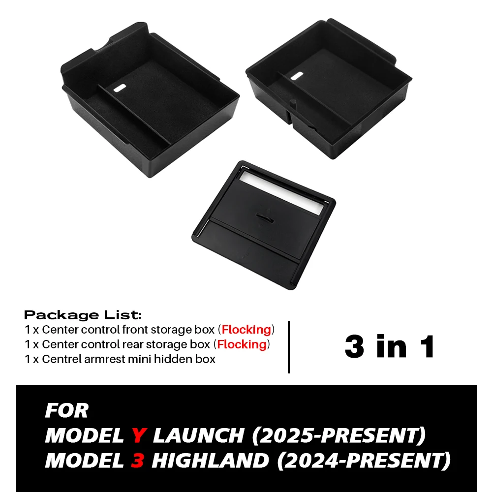 Tesla Model Y Console Armrest Storage Box Organizer