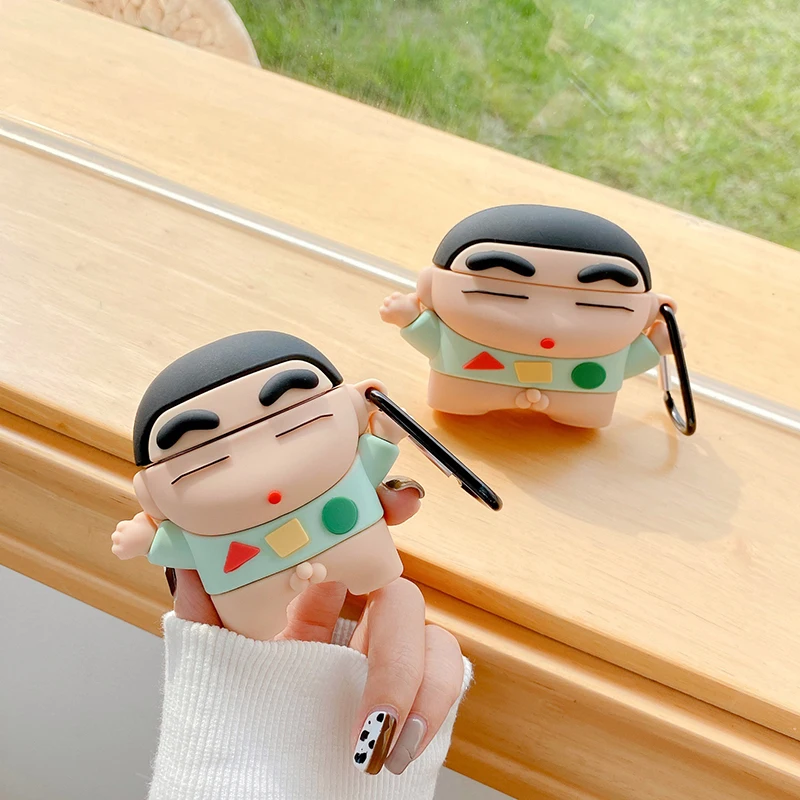 

Cartoon Cute Crayon Shin-Chan Anime Periphery Apple Airpods 1/2/3Rd Generation Pro2 Wireless Bluetooth Earphone Case Protector