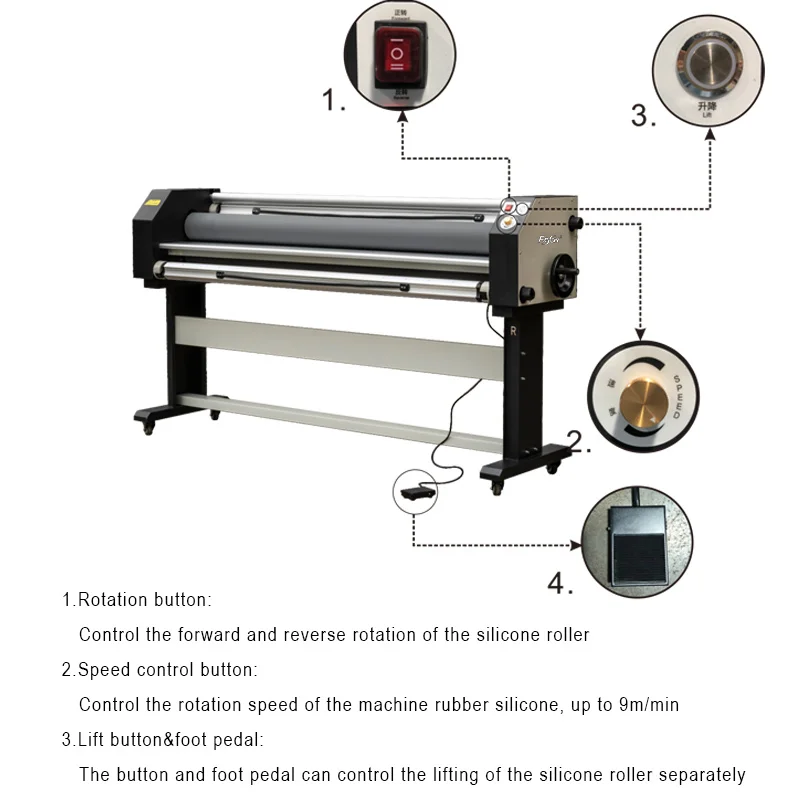 Large Format Roll Laminating Machine 1600mm Media Width Laminator Free Shipping