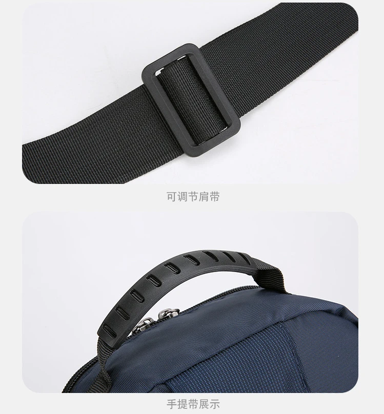 Mode männer Taille Packs Brust Tasche Hohe Qualität Oxford Umhängetaschen Für Männer Mode Lässig Männer Tasche Handtasche Männlichen Brust pack – Detail 35
