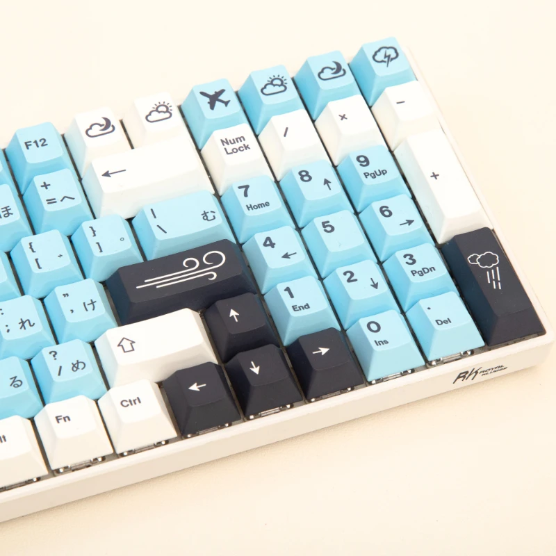 Gmk 141 tasten/set nimbus keycaps kirsch profil pbt farbstoff sublimation schlüssel kappe japanisch für mx schalter mechanische tastatur