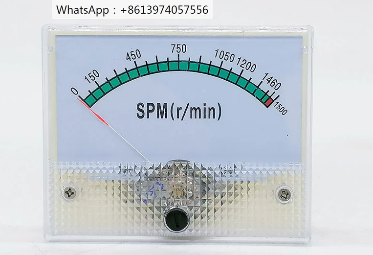 The main motor tachometer of the forging press is 0-1500r/minSPM pointer type DC10V speed display meter