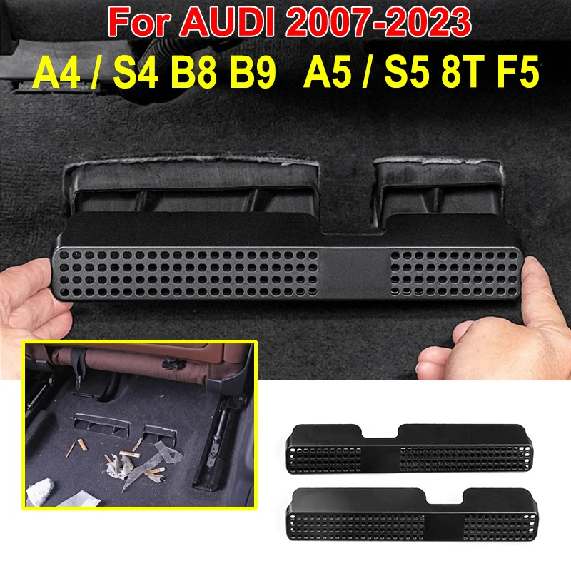Do AUDI A4 B9 B8 8W 8K Avant Allroad Quattro A5 8T F5 S4 S5 Akcesoria Osłona wylotu wentylacji tylnego siedzenia Kratka Wewnętrzne wykończenie