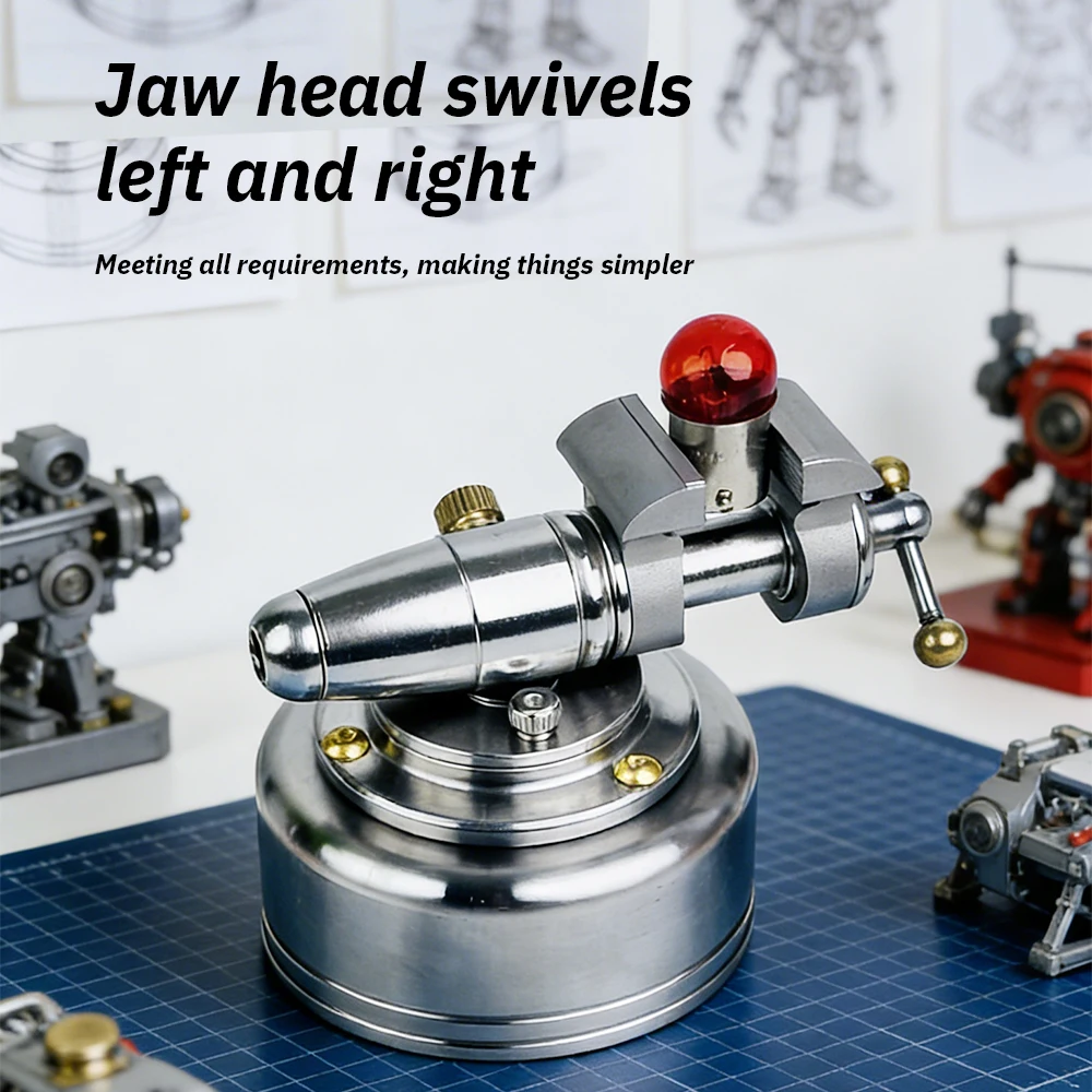 Precision Mini Bench Vise 304 Stainless Steel Portable Tabletop Workbench Clamp for Hand Repair & Small Item Fixing