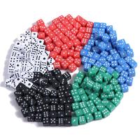 Bulk Pack 5mm Mini Dice Acrylic 6 Sided Party Dice 5 Colors Plastic Micro Dice Bar Games