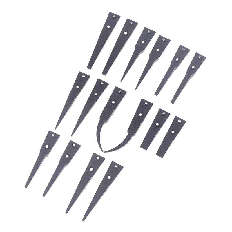 ESD 259 Portable Handle Stainless Tweezers With 8Pcs Exchengeable Antistatic Plastic Tips For Heat Resistant Repair Tool