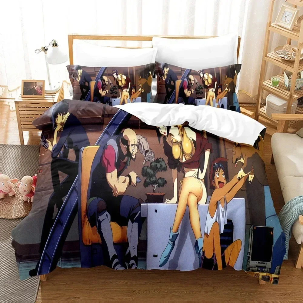 

3D The Anime Cowboy Bebop Bedding Sets Duvet Cover Set With Pillowcase Twin Full Queen King Bedclothes Bed Linen Home textile