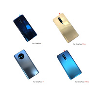 New For Oneplus 7 7Pro 1+ 7T 7TPro Battery Back Cover Housing Rear Door Case Replace Battery Cover With Camera Lens