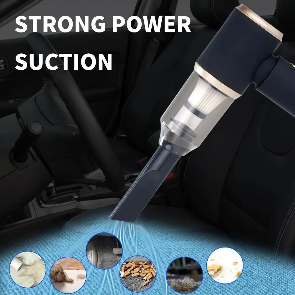 

Rechargeable Mini Vacuum Cleaner Strong Suction High Power Car Vacuum Cleaner Cordless Plastic Air Duster Keyboard Cleaning