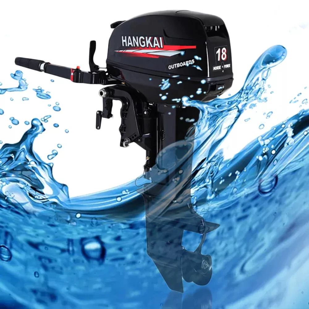 

Outboard Motor Engine 2-Stroke 18HP, CDI & Water Cooling System, 1320W for Fishing Boat