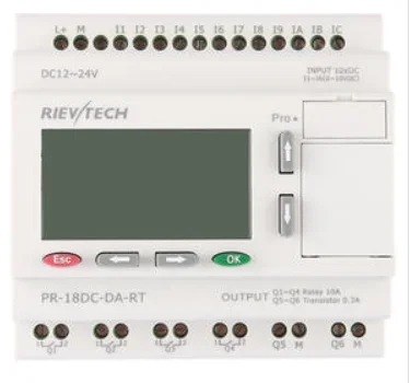 

Programmable logic controller PLC Programmable relay Rievtech PLC PR-18DC-DA-R PR series PLC