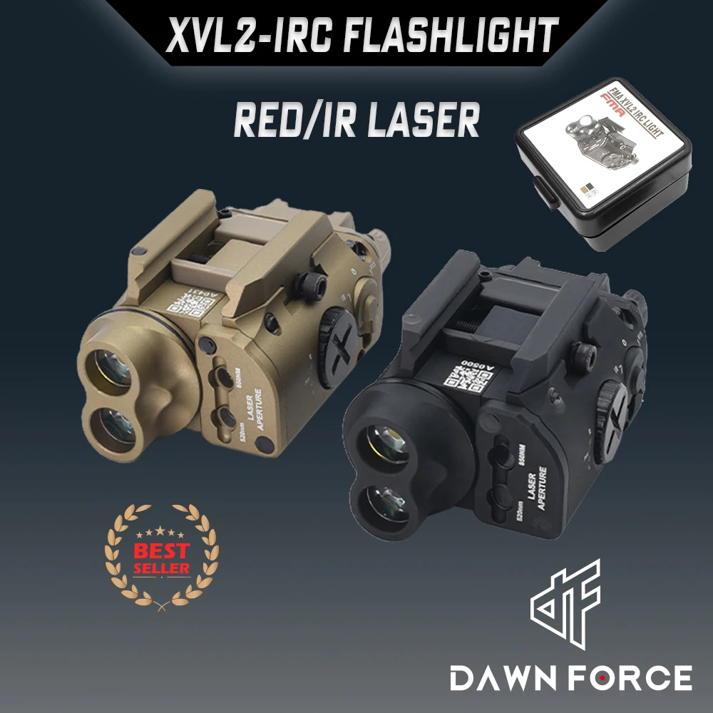 

NEW FMA Tactical XVL2 IRC Light and IR Illuminator Flashlight with Red and IR Laser for Tactical and Hunting Illumination