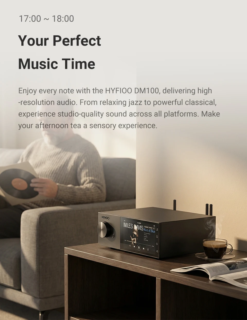 AIYIMA&HYFIOO DM100 Musik Streamer Media Player Bluetooth 5.4 Wireless Audio 5,5 Zoll LCD Unterstützung AirPlay NAS Spotify – Detail 20