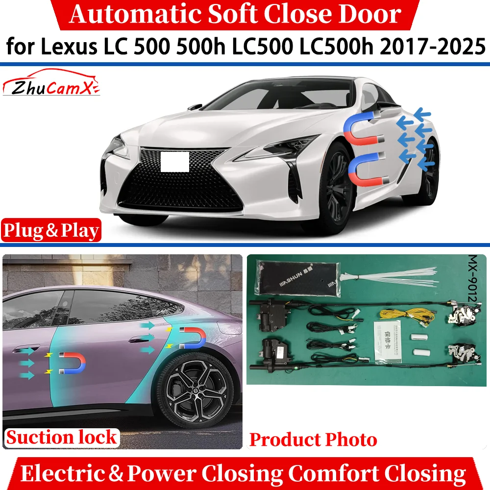 

for Lexus LC 500 500h LC500 LC500h 2017-2025 Car Automatic Soft Close Door Electric Power Comfort Closing Suction lock System