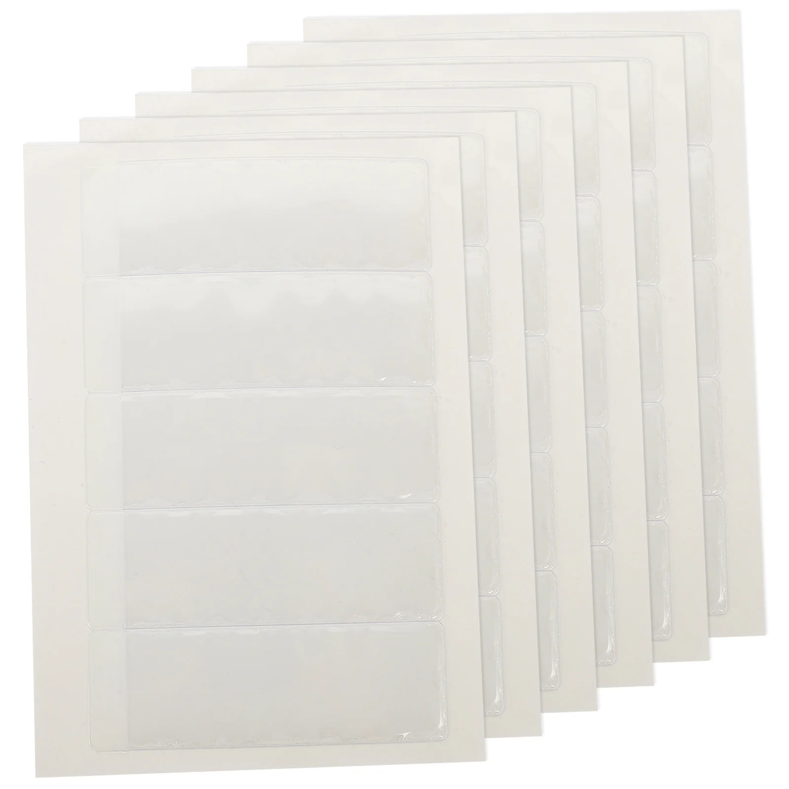 

File Classification Post Holder Self Adhesive Business Card Sleeve Clear Plastic Card Holder for Index Photo Library Cards