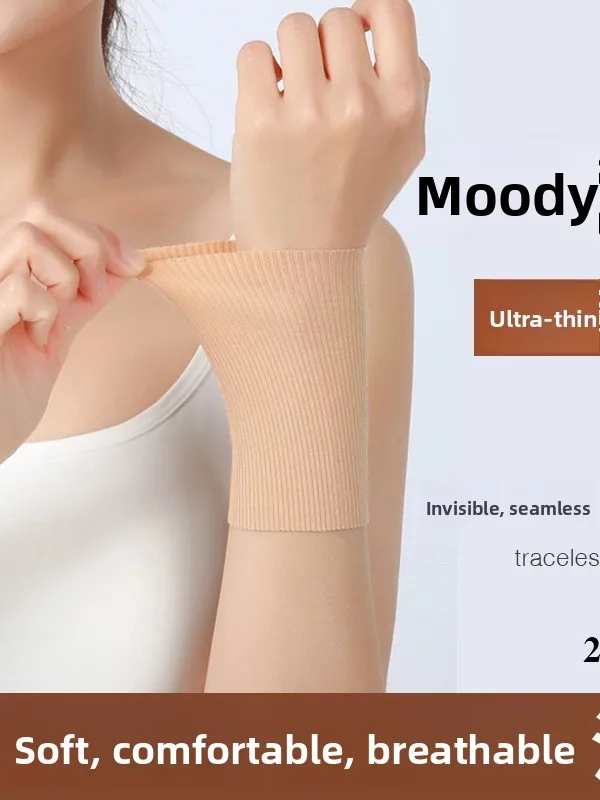 

Ultra-Thin Summer Modal Wrist Guards Breathable Scar Concealing Arm Sve Air Conditioning Elbow Protection Sports Fitn