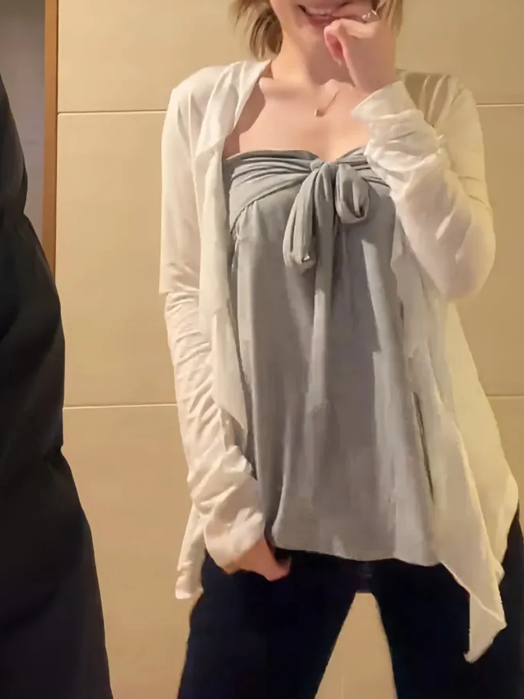 

Женский кардиган больших размеров с кружевной отделкой Pure Desire, красивый летний комплект, повседневный стиль для работы и отдыха, свободный крой, длинный рукав