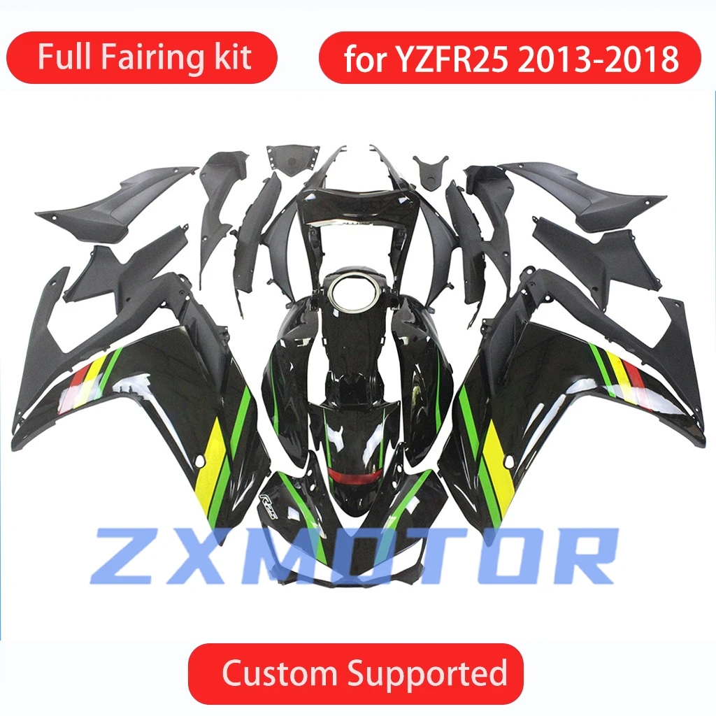 Verkleidungsset YZF R25 2013 2014 2015 2016 2017 2018 Motorrad-Verkleidungskit ZXMT Kostenlos Anpassbar für YAMAHA YZFR25 13-18