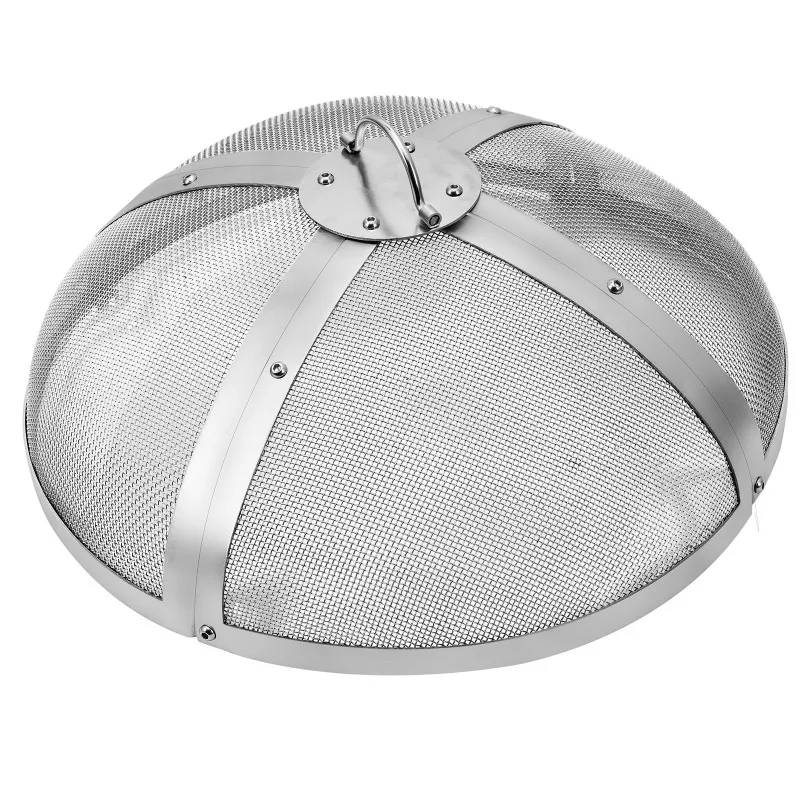

Pit Spark Screen Round 20", Reinforced Heavy Duty Steel Metal Cover, Outdoor Firepit Lid, Easy-Opening Top Screen