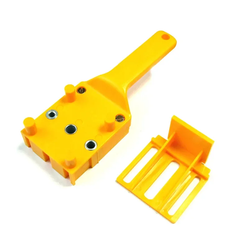 Woodworking Dowel Jig Fits 6/8/10mm Drill Guide Metal Sleeve Wood Drilling Doweling Hole Saw Tools Handheld Jigs W/ 3Pcs Drills
