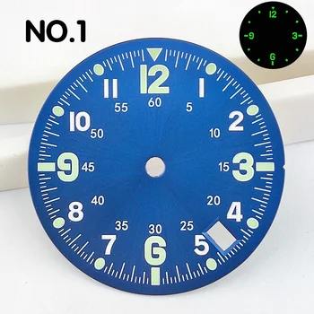 NH35 डायल डिजिटल चमकदार डायल 4.8 बजे सिंगल कैलेंडर विंडो NH35/NH36 मूवमेंट घड़ी पार्ट्स रिप्लेसमेंट एक्सेसरीज़ में फिट बैठता है 8 best sales एनएच35ए डायल - №1