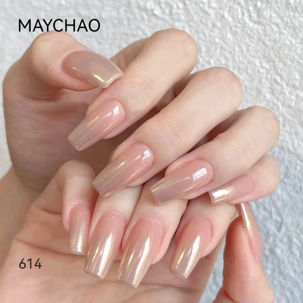 

MAYCHAO 2/Set 5ML Ice Transparent Jelly Gel Nail Polish Soak Off UV LED Semi Permanent Transparent Varnish Nail Polish DIY Home