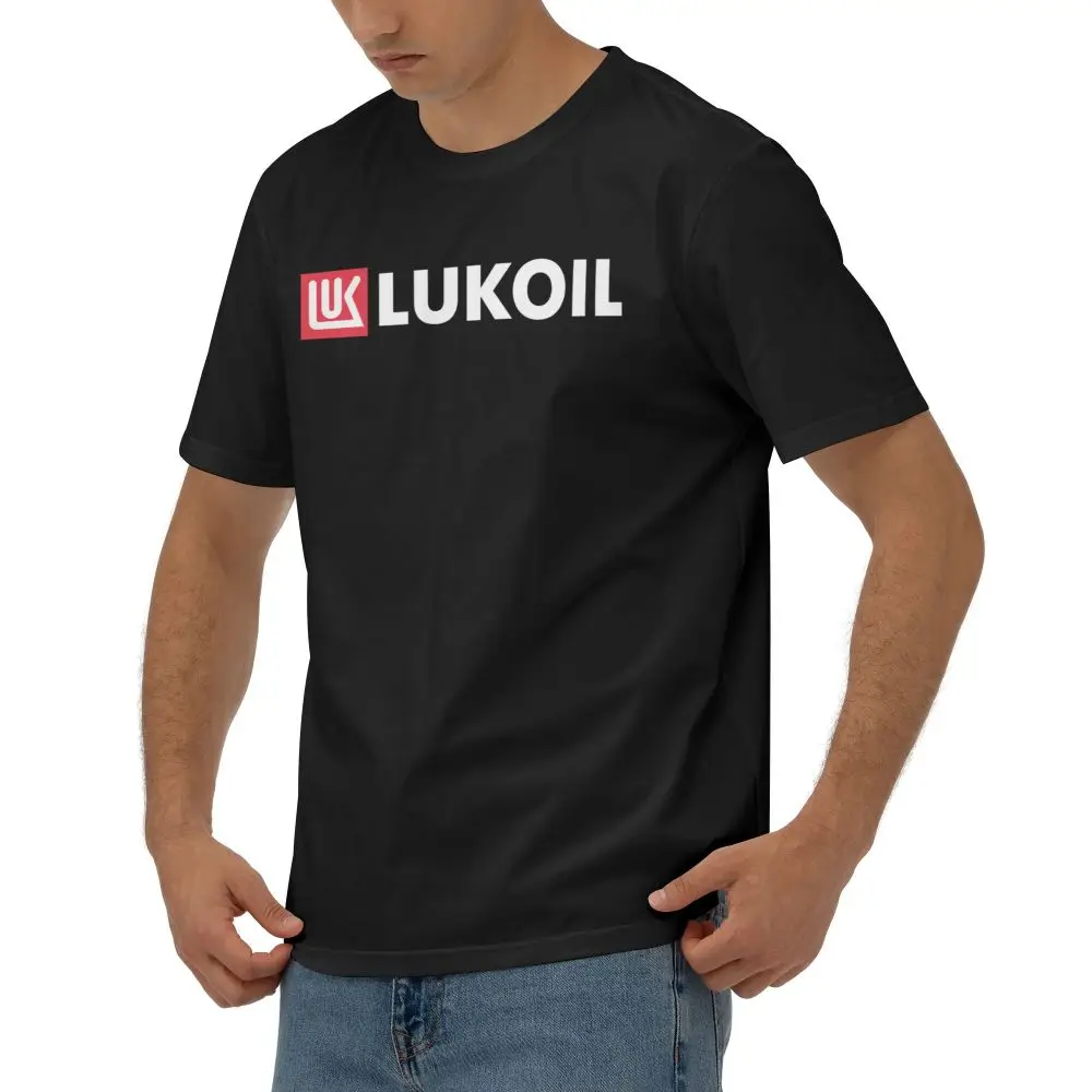 Nueva camiseta de moda LUKOIL, Camiseta estampada de algodón para hombre, camisetas divertidas de manga corta para hombre