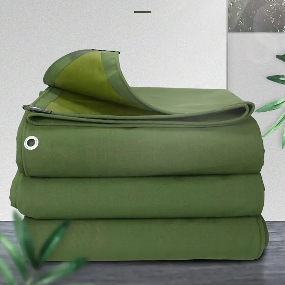 

Green Waterproof Tarp with Grommets for Truck, Firewood, Camping, Outdoor Shelters, and Patio Protection