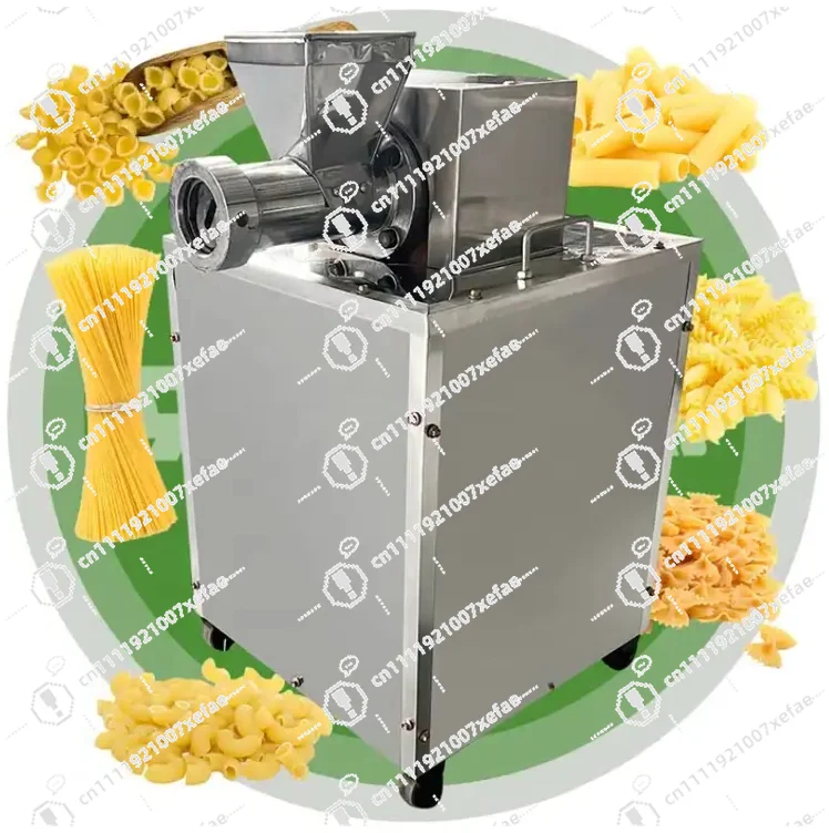 Automatic Electric Macaroni Forming Machine Hollow Tube Noodle Forming Pasta Extruder Pasta Dough Kneading