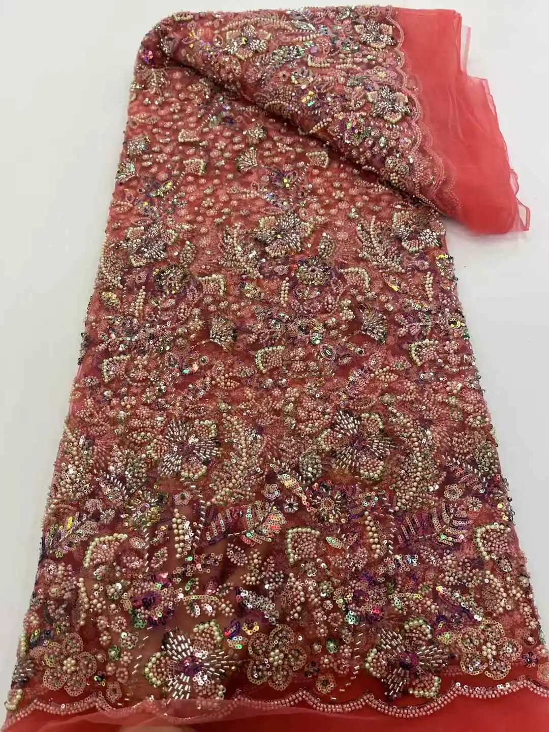 الفرنسية تول الخرز أقمشة الدانتيل الأفريقي أقمشة الدانتيل النيجيري التطريز أقمشة الدانتيل لخياطة الزفاف