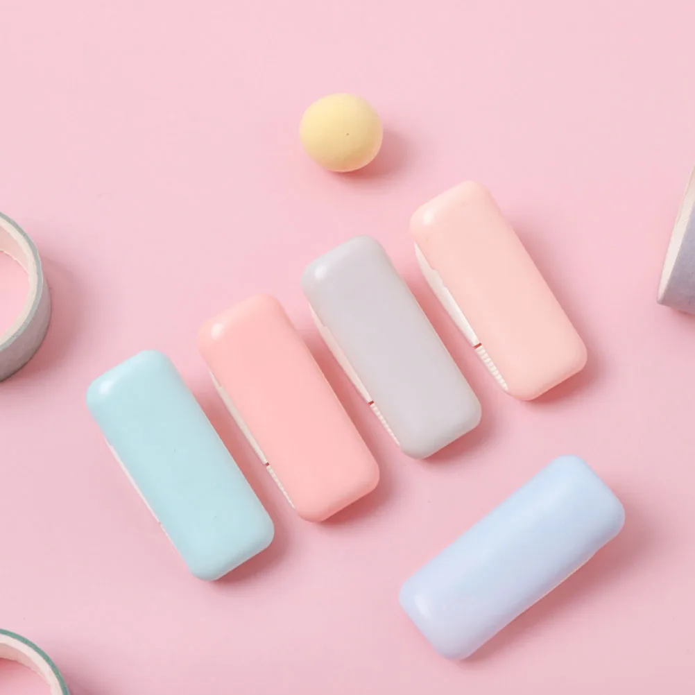 

2Pcs Masking Tape Cutter Mini Roll Tape Dispenser Portable DIY Organizer Smooth Round Edges No Burrs Convenient Lightweight Use