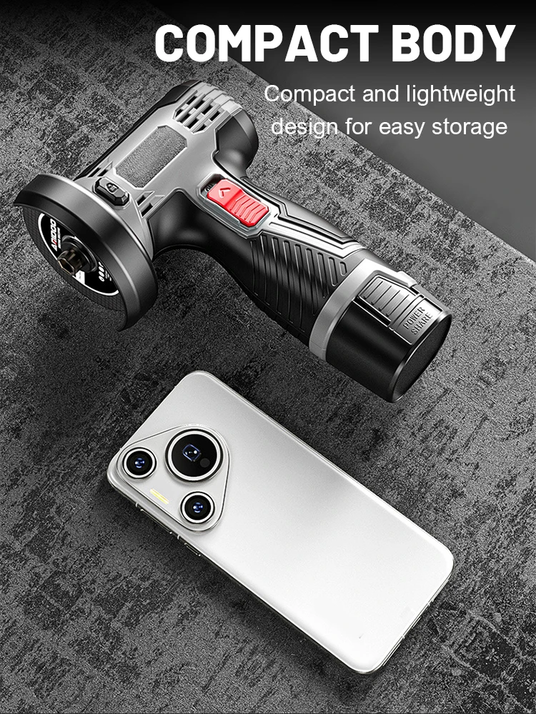 

Новая мини-угловая шлифовальная машина 16,8 В, портативная литиевая батарея, большая емкость, полировка, шлифовка, режущая машина, бытовые электроинструменты