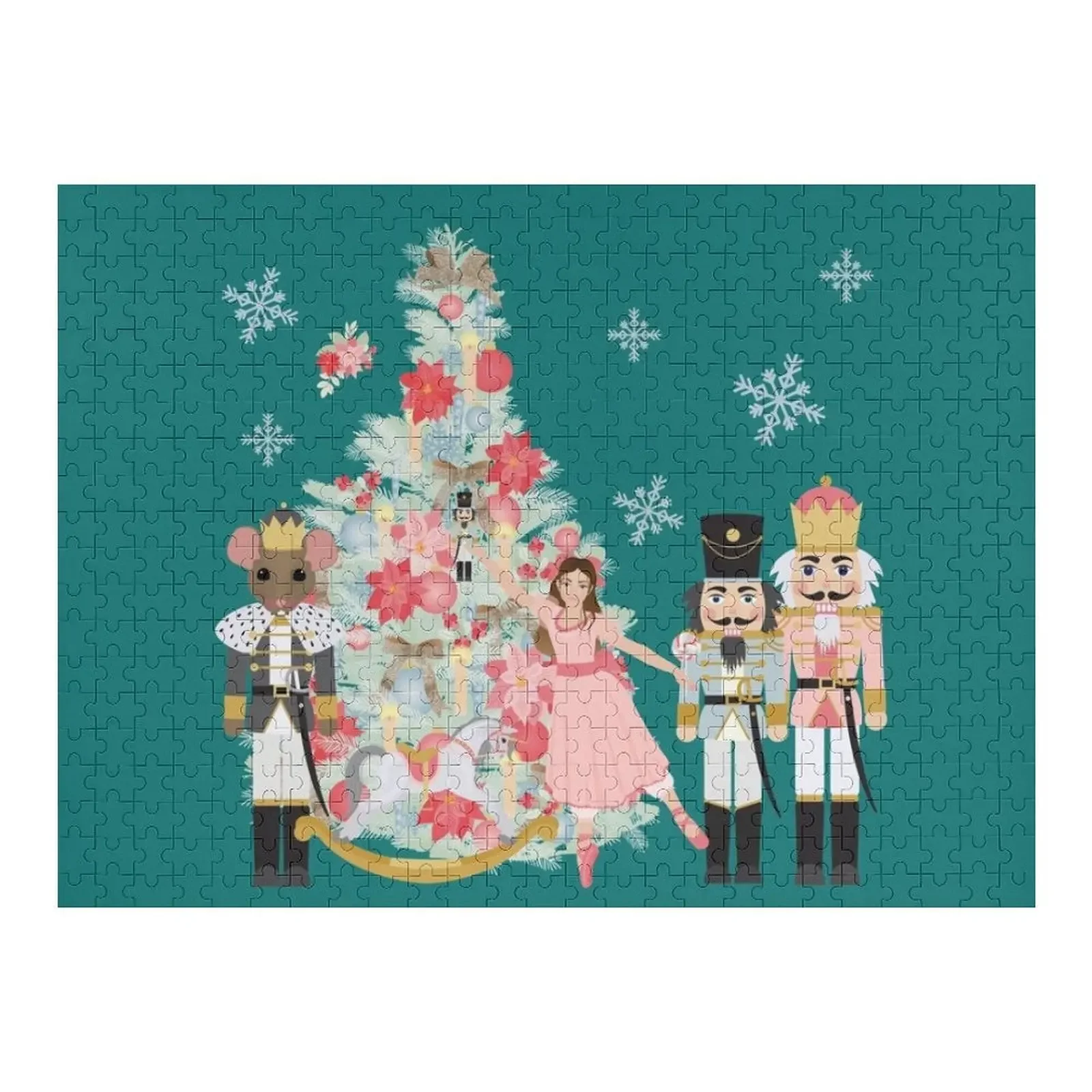 

Pink Nutcracker Ballet, Ballerina, Nutcracker gift Jigsaw Puzzle Christmas Gifts Works Of Art Customizeds For Kids Puzzle