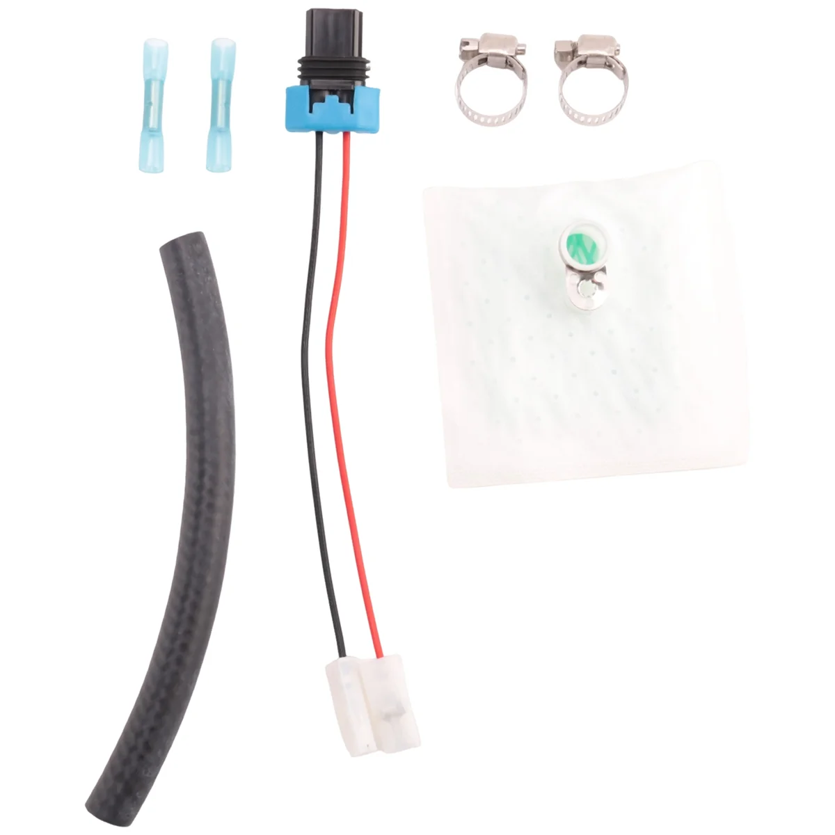 400-0085 Fuel Pump Install Kit for Walbro TI E85 F90000274 F90000267 Jumper Wire Fuel Hose Filter Clamps Connectors