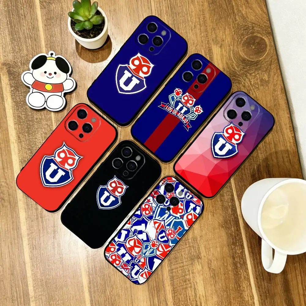 

U de Chile Phone Case For iPhone 17,16,15,14,13,12,11 Plus,Pro Max,XS,Soft Silicone Black Cover