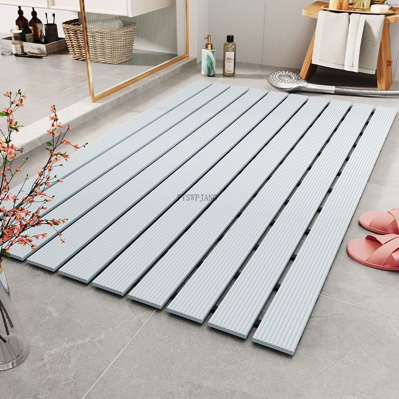 Tapis de sol antidérapant pour salle de bain Nouvelle technologie Matériau TPE souple Tapis de sol anti-chute sûr et sans odeur pour femmes enceintes Tapis de bain antidérapant pour enfants