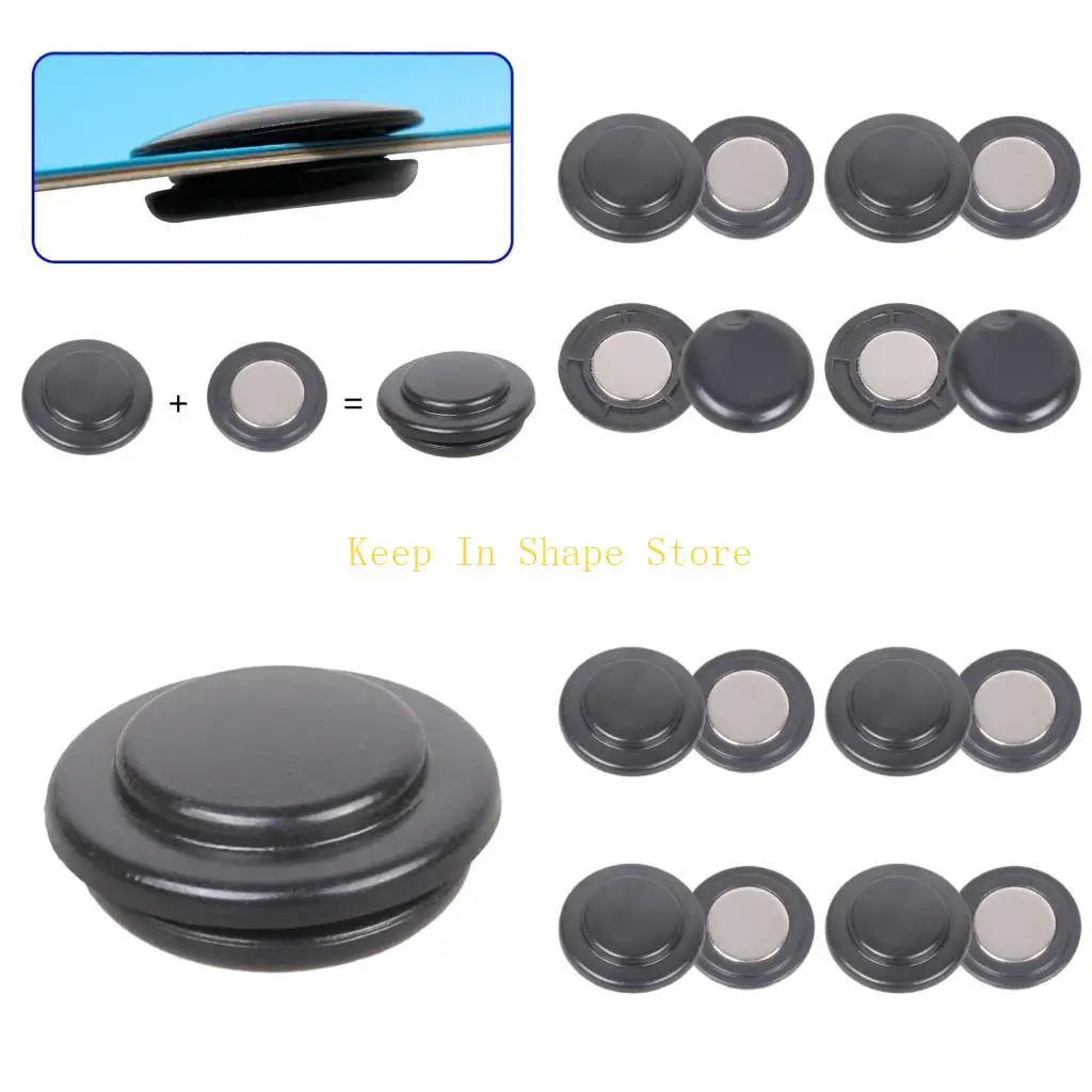 U1JC 4 Pairs Race Running Bib Magnets No Needle Damage Easy Attachment Design