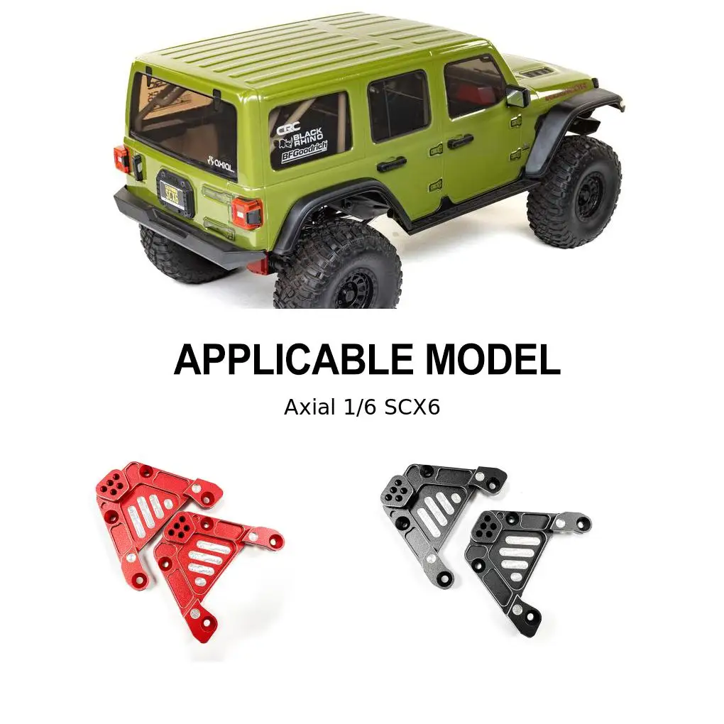 1/6 Aluminum Alloy Adjustable Rear Shock Tower For SCX6 RC Car Part RC Car Accessories Replacement Parts view 4