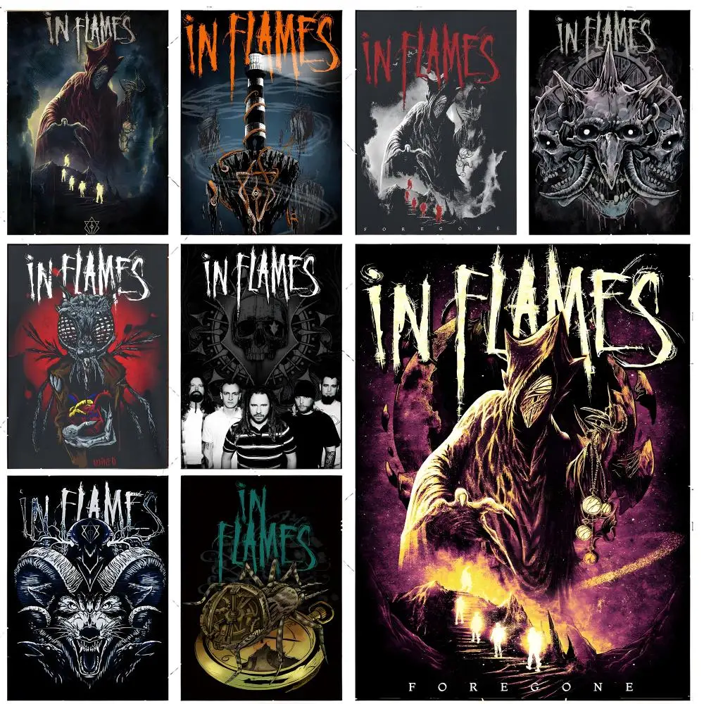 Band Metal I-In Flames Poster Premium Decor Art & Gift for Household Lounge Home Ornaments