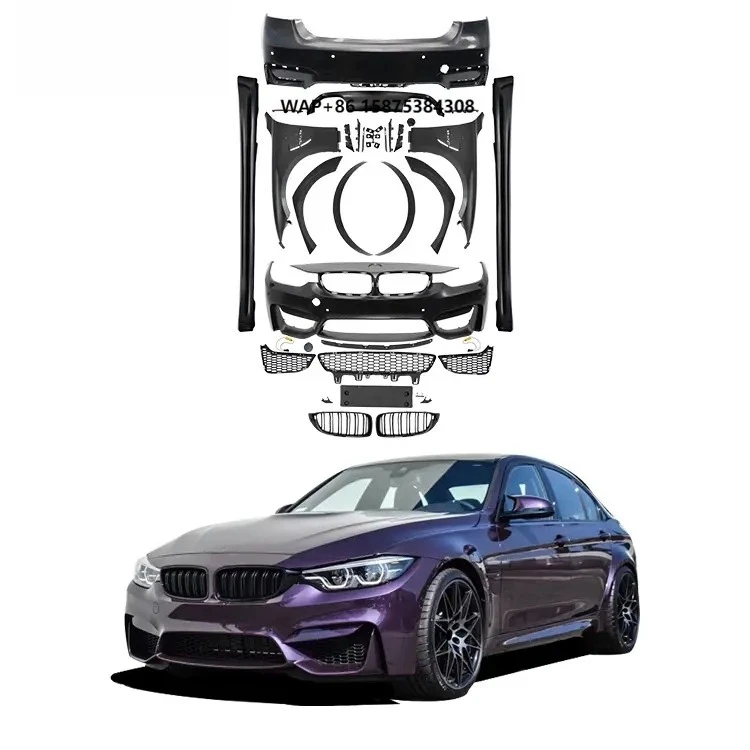 

Hot Selling Car Bumpers Body Kit for 3 Series F30 Upgrade to M3 1:1 Wide Bodykit with Bumpers Grill Fender Side Skirts