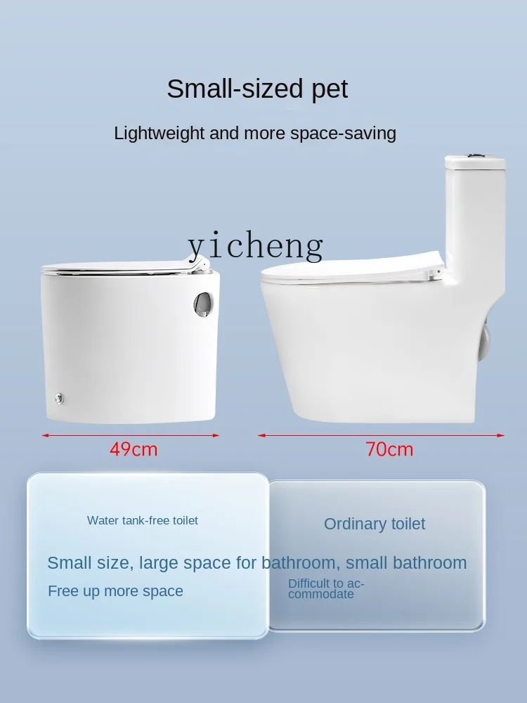 Modern Small Apartment Toilet Household Small Size Toilet Mini without Tank Toilet