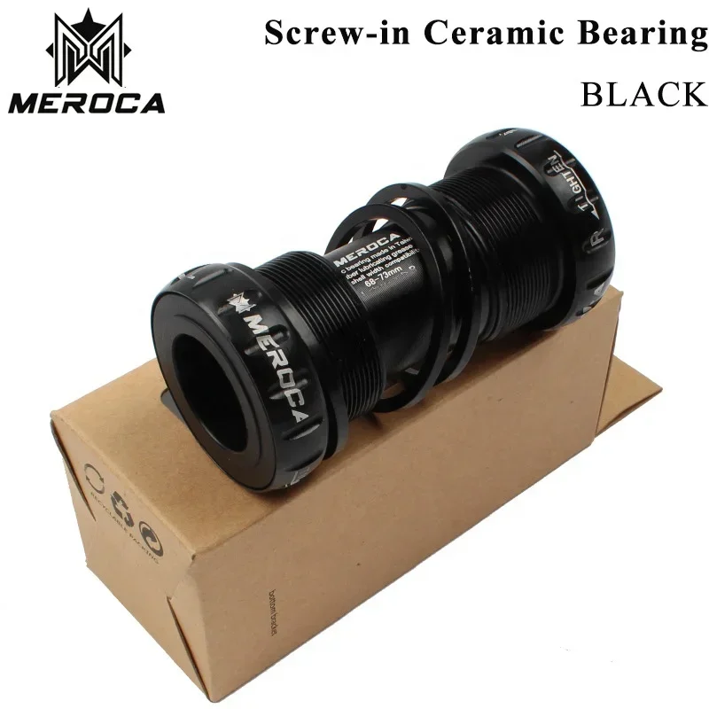 MEROCA BSA Bicycle Ceramic Bearing Bottom Bracket BB68 mtb Mountain bike holowtech central movement bearing 68-73mm shaft