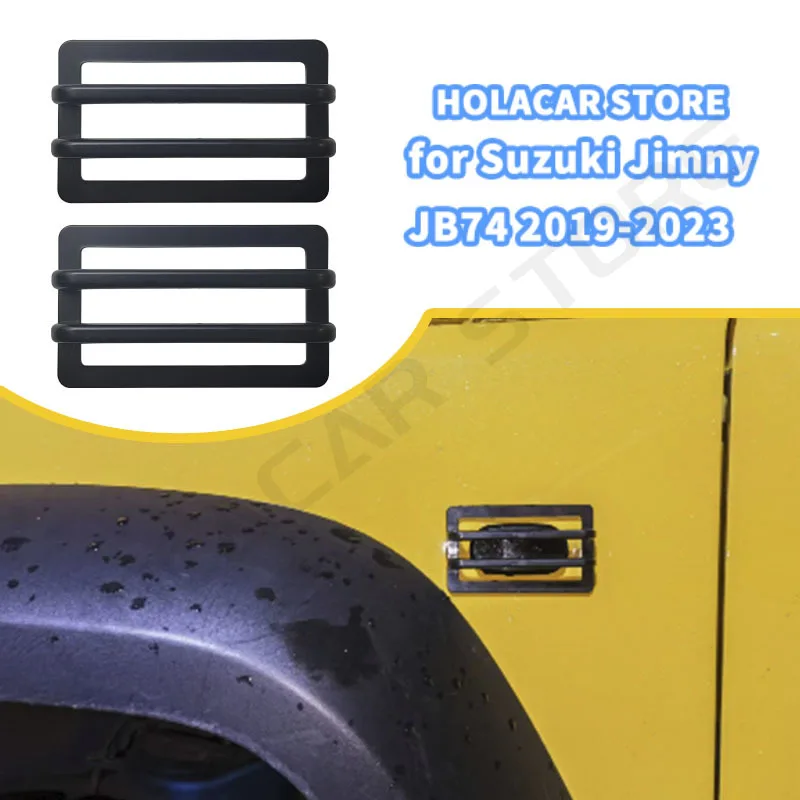 Jimny Side Fender Turn Signal Light Lamp Cover Side Marker lamp Trim Cover for Suzuki Jimny JB64 JB74 2019-2024